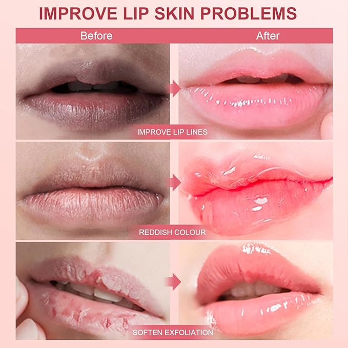 GECOMO Lip Glowy Balm, Moisturizing Lip Gloss, Nourishing Glossy Transparent Plumping Oil, Non-sticky Tinted Toot Lip Balm for Lip Care (BERRY) 0.35oz