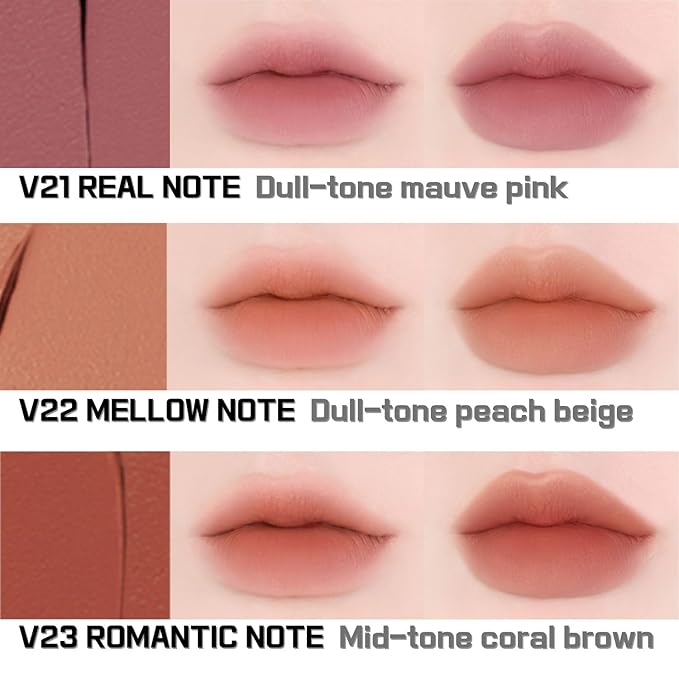 BBIA Last Velvet Tint - Soft & Creamy Matte Finish Lip Stain, Blur Effect with Velvety Texture, Long-Lasting, High Pigment, Lightweight, Non-Drying, Vegan, Korean Lip Makeup (V24 TRENDY NOTE)