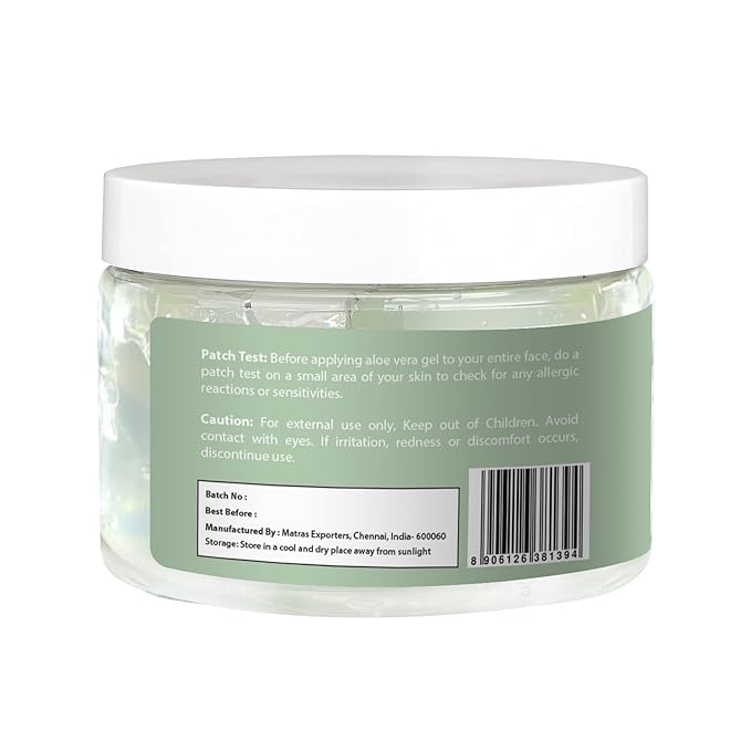 Aloe Vera Gel 12 oz | Unscented | For Face, Scalp & Hair | by Yogi’s Gift®