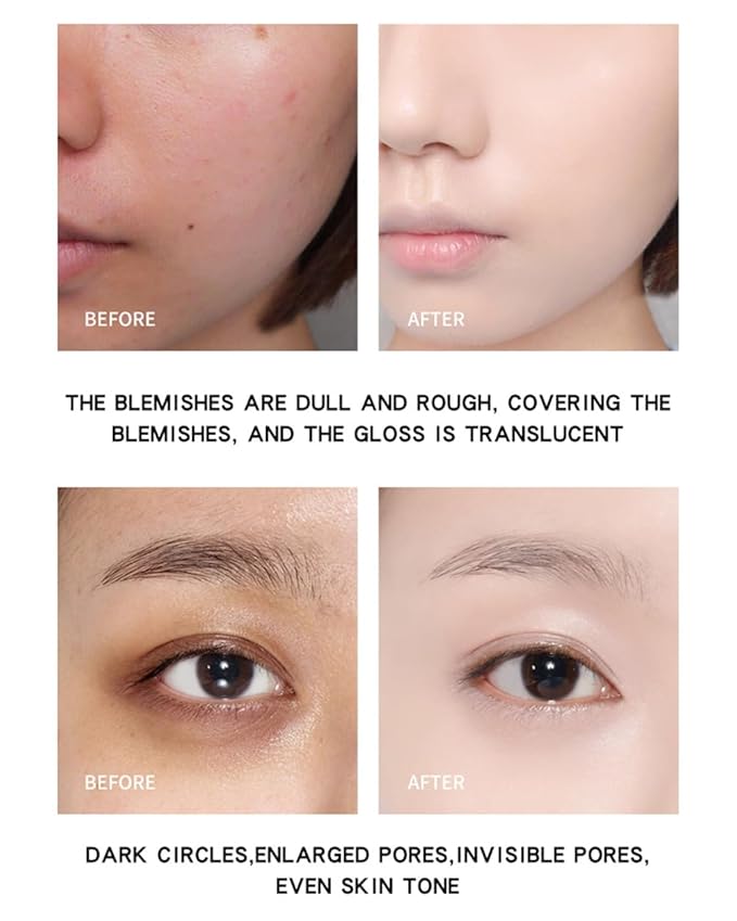 GL-Turelifes Mushroom Head Air Cushion CC Cream Foundation Water Feeling Flawless BB Cream Moisturizing Oil Control,lightweight & Smoothing Natural Face Concealer (H-02 Natural, 0.53 Oz)