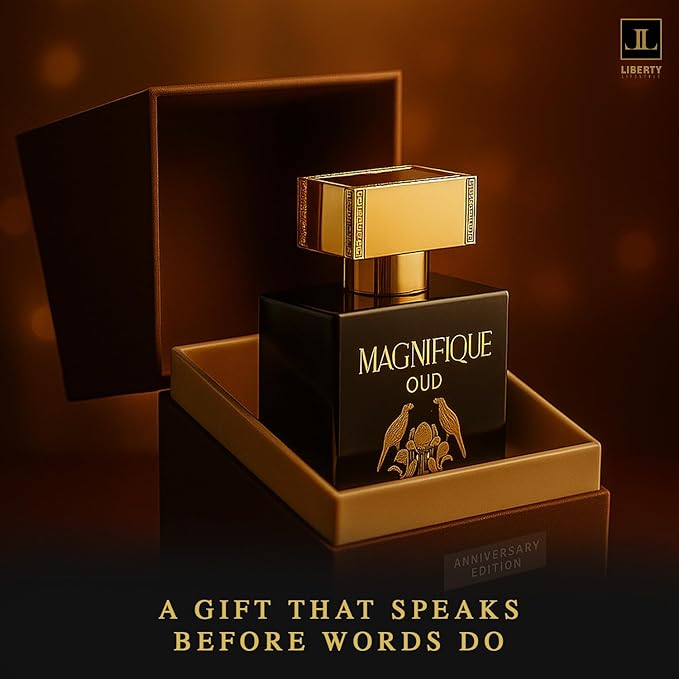 Liberty Oud Eau de Parfum for Men, 3.4 Oz,Magnifique Anniversary Edition, Luxury Oud Perfume, Premium Gift for Men, All-Day Freshness, Perfume for men, arabian,perfumes arabes para hombres