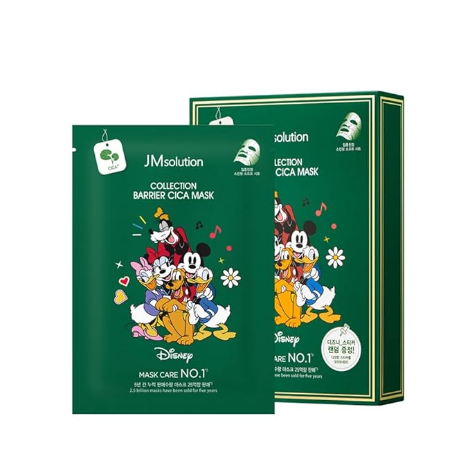 JMsolution Disney Collection Barrier- CICA Calming Mask Sheet-Korean Skin care facial mask -10EA