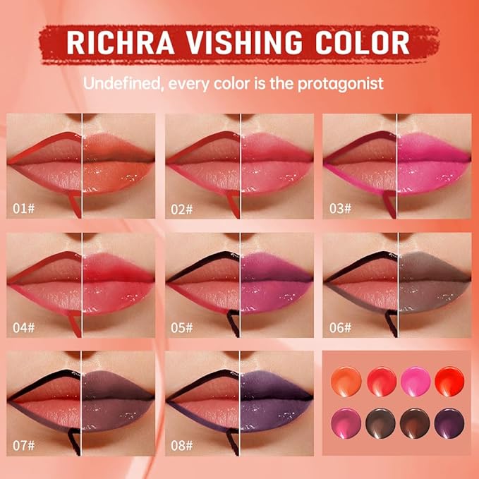 Cool Taupe Peel Off Lip Gloss Masque , Lip Stain Peel Off Tattoo-Peel Off Lip Tint and Lip Oil 2-in-1,Long Lasting Waterproof Transfer-proof Lip Mask Lip Gloss Peel Off Lip Liner,for All Skin Type 06#