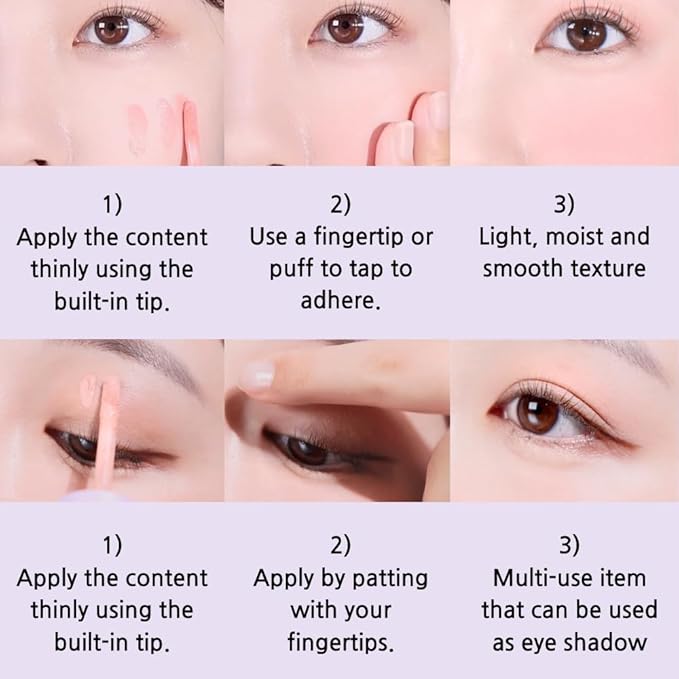 Fluffy Air Blusher 5 Colors - Lightweight Melting Liquid Blush for Colorful Cheeks, Highly Pigmented, Cheekbones and Eye Makeup, Soft Matte Finish, Buildable Formula (04 MAUVE LAVENDER)