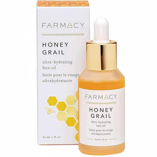 Farmacy Hydrating Face Oil - Honey Grail Nourishing Oil for Skin & Hair - Infused with Sea Buckthorn Oil, Rosehip Oil & Buckwheat Honey to Moisturize & Maintain a Healthy Skin Barrier (30ml)