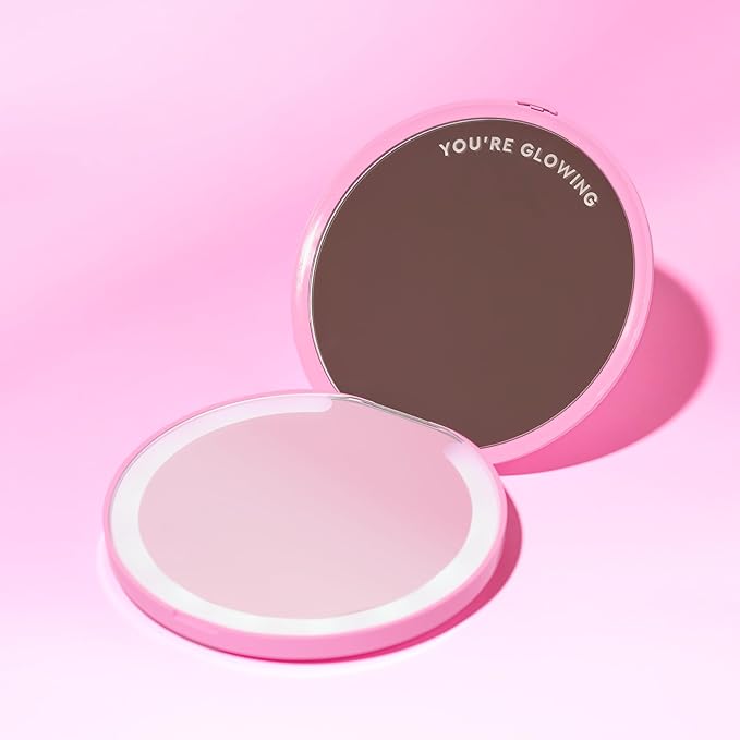 Glow Recipe Back to School Essentials Korean Skin Care Set - Watermelon Fine Mist, Dew Drops, PHA Facial Toner, Pink Juice Moisturizer, Strawberry Blur Drops, Glossy Balm & Compact Mirror (7 Count)