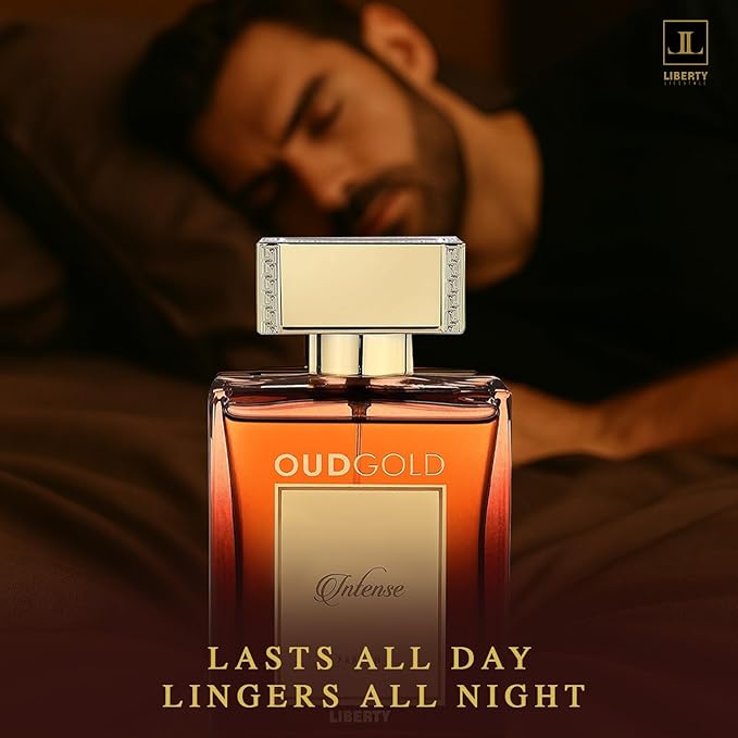Liberty Luxury OudGold Intense French Parfum for Men – Woody Fragrance for men, Bold and Long Lasting Scent for Confidence and Prestige, Perfume for mens,arabic Parfum,Gift for men, 100ml