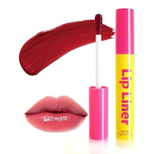 Lip Stain - Lip Stain Peel Off Long-Lasting with Matte Finish Waterproof & Transfer-Proof, Lip Liner Moisturizing & Nourishing Non-Stick Cup Highly Pigmented Color Lip Tint (02 Pink)