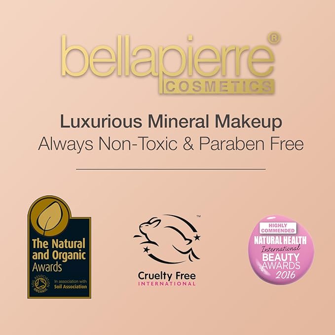 bellapierre Mineral Foundation SPF 15 - Loose Powder Foundation | Vegan & Cruelty Free Natural Makeup | Full Coverage Matte Finish | Hypoallergenic | Oil & Talc Free - 0.32 Oz - Honey
