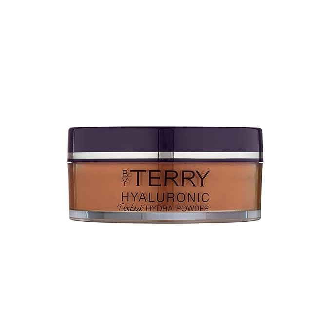 By Terry Hyaluronic Tinted Hydra-Powder, Non-Drying Loose Face Setting Powder, Blur Imperfections & Mattify, Dark, 0.35 oz