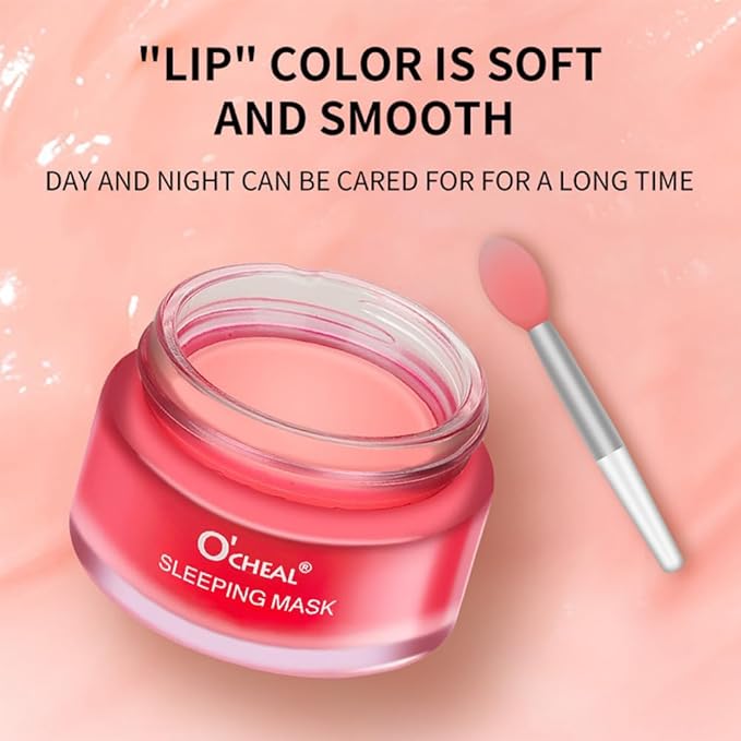 Lip Sleeping Mask 20g - Nourish & Hydrate Lip Mask Night Treatment Lip Balm Skin Care Lip Moisturizer Sleep Mask Repair Chapped Cracked Lips Dry Lips for Girls, Women and Men (Berry)