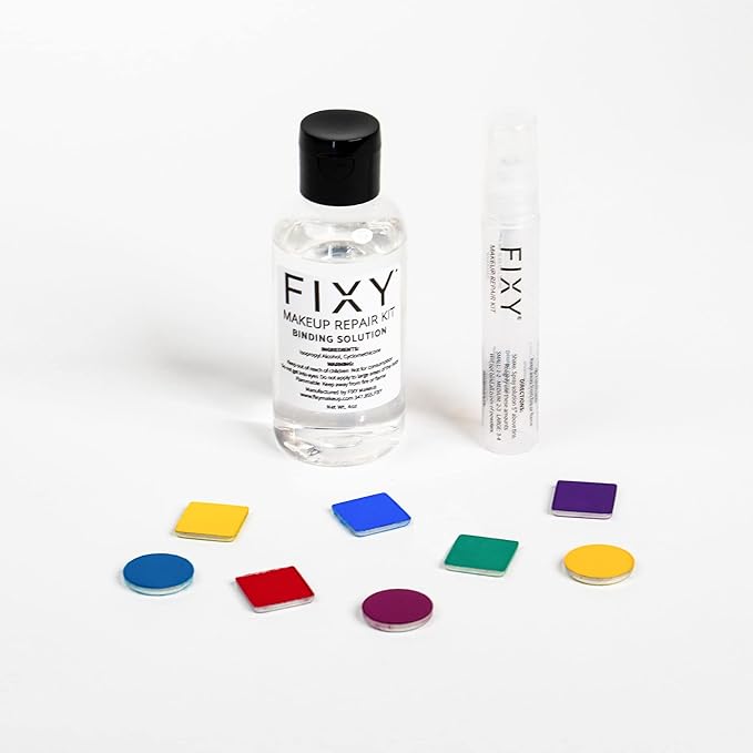 FIXY Makeup Repair Spray - Revive & Restore Pressed Powders, Eyeshadow, Blush, Bronzers & Highlighter | Retains Color | 4oz Vegan Solution, Fragrance-Free, Paraben-Free