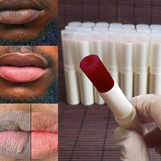 2PCS Handmade Plant lip balm Pink Lips Serum Brighten Dark Lips Bleaching Essence Lip Balm Repair Fine Lines Brighten Moisture Exfoliator Lip Care (Red)