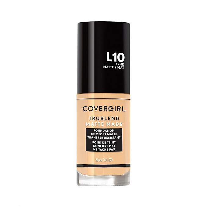 COVERGIRL TruBlend Matte Made Liquid Foundation, Fair Porcelain, 1 Fl Oz