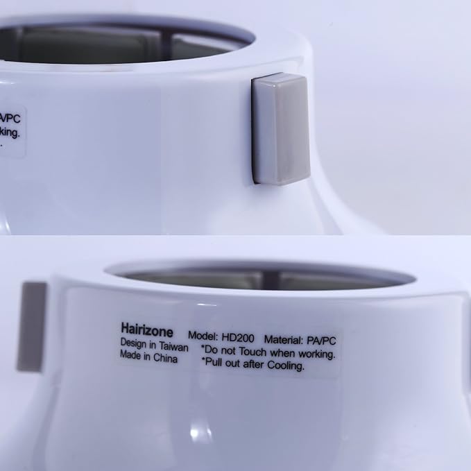 Hairizone Universal Hair Diffuser Adaptable for Blow Dryers with D-1.7-Inch to 2.6-Inch for Curly or Wavy Hair, White