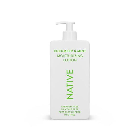 Native Body Lotion Contains Naturally Derived Plant-Based Moisturizers for Women and Men | Restores Dry Skin, Cucumber & Mint, 16.5 fl oz