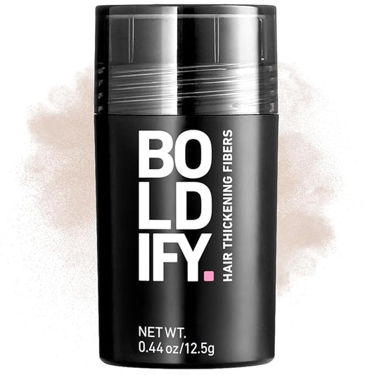 BOLDIFY Hair Fibers (12.5g) - Fill In Thinning and Fine Hair for an Instantly Fuller, Thicker Look - 14 Shades for Women & Men - Light Blonde