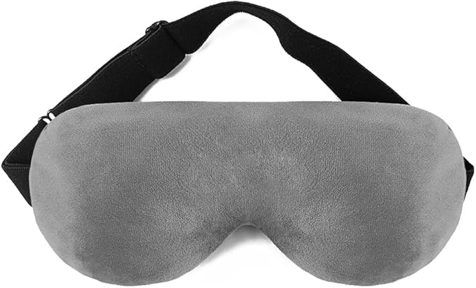 Aroma Season Weighted Eye Mask, Warm Eye Compress for Dry Eyes, Moist Heat Lavender Eye Mask, Microwave Eye Mask for Stye, Belpharitis, MGD (Gray)