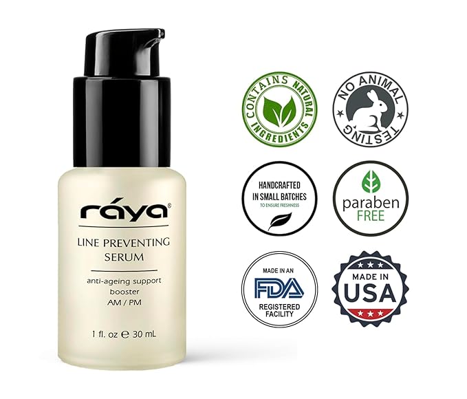 RAYA Line Preventing Serum (507) | Active, Anti-Aging Facial Treatment for All Skin | Helps Reduce Fine Lines and Wrinkles