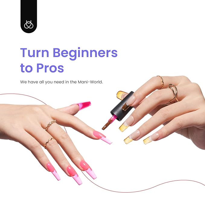 Beetles Neon Gel Nail Polish Set, 6 Summer Colors Jelly Gel Polish Kit Pink Orange Yellow Blue Green Purple Sheer Translucent Effect Soak Off UV French Nail Art Manicure Gifts for Girls Women