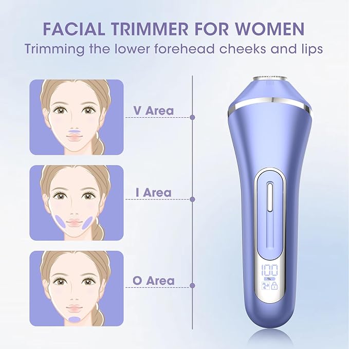 Electric Shavers for Women, 7 in 1 Hair Removal Kit with Epilator Bikini Trimmer Face Razor Body Brush Face Massager Foot Callus Remover, IPX7 Waterproof Lady Razors Set for Legs Armpit Bikini Pubic