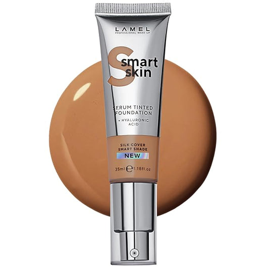 Lamel- Smart Skin Serum Tinted Foundation - 409 Deep Beige | Smoothens skin | Weightless texture| Blurs pores | All-day wear | 35ml