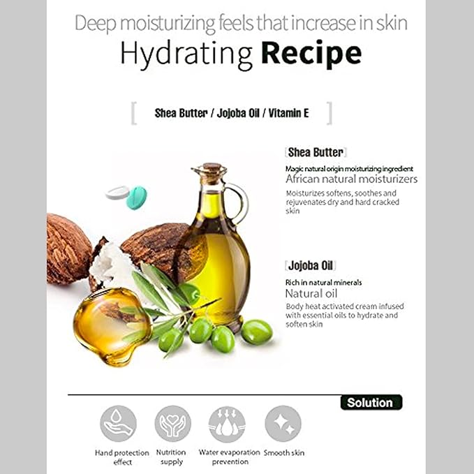 Epielle Hydrating Foot Masks 6 Pairs, Deep Moisturizing Socks for Dry Feet & Cracked Heels, Relieve and Soften with Shea Butter & Jojoba Oil, Korean Skin Care, Spa Set, Self Care Gifts for Women