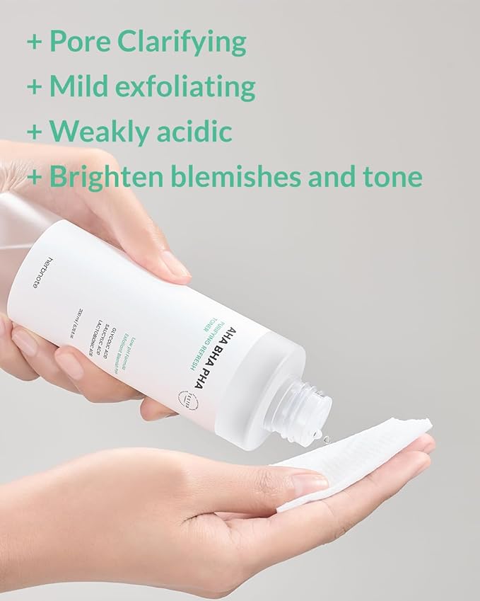 AHA BHA PHA Purifying Refresh Toner - Skin Trouble Eraser, Immediate Exfoliation & Sebum Removal - Contains Niacinamide for Breakouts - Removes Blocked Sebum & Dead Skin Cells, 6.76 f l. oz