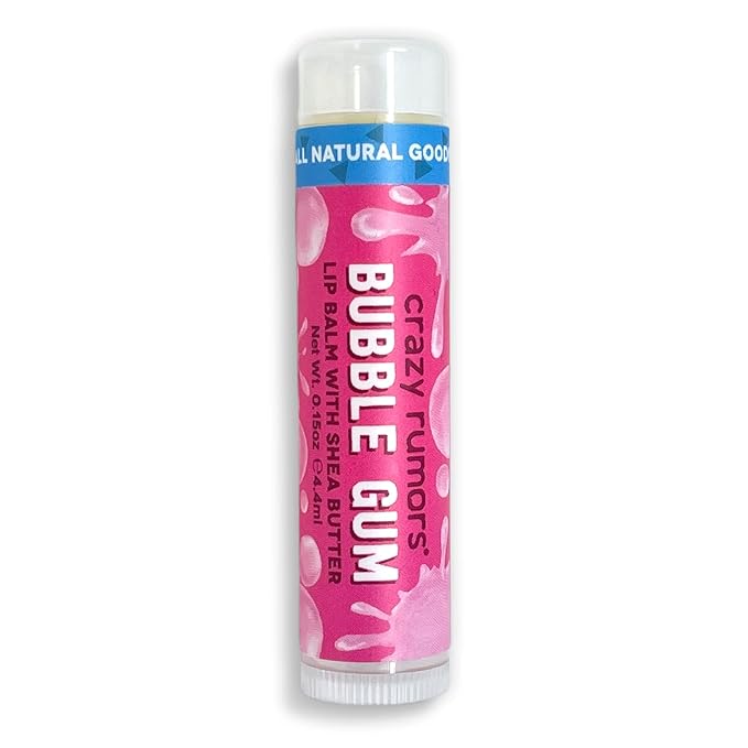 Lip Balm Bubble Gum .15oz (single item) by Crazy Rumors