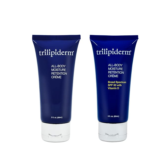 Trilipiderm Travel Size Moisturizer Sunscreen 3oz – The Stowaways Overnight, Travel Size, Getaway – Hydration for Body and Face 1 x SPF 30 Sunblock and 1 x All-Body Moisturizer