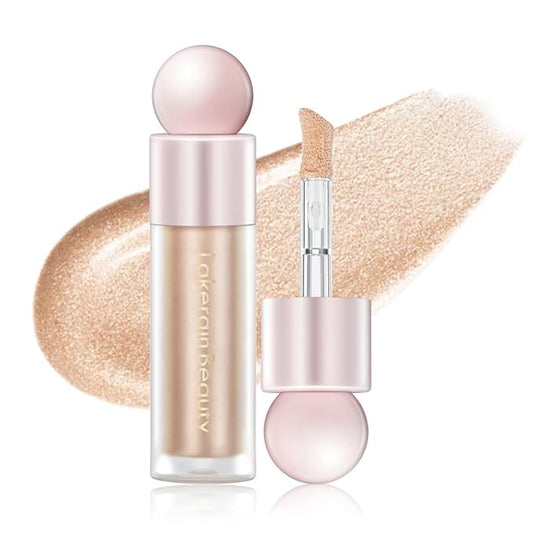 Liquid Highlighter Makeup, Natural Silky Shimmer Finish Face Highlighter, Highly Pigmented, Lasting, Blendable, Soft Cream For Face, 0.25fl.oz (#02 Champagne Shimmer), 1.3 Ounce, 1 Pack