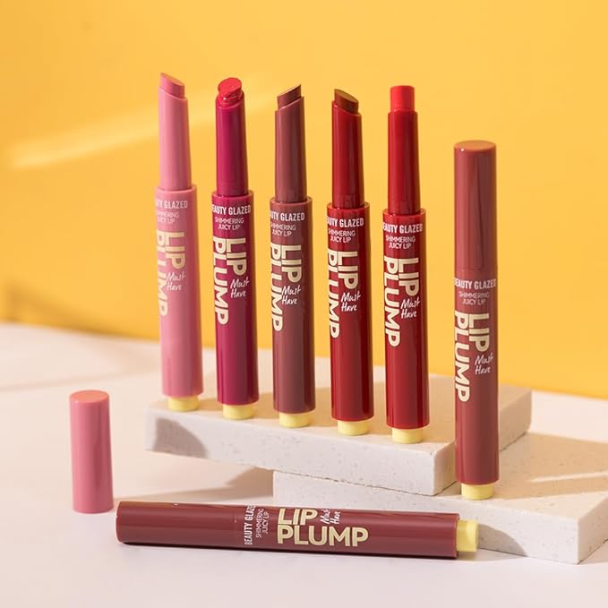 MAEPEOR Hydrating Lip Plumper 12 Colors Moisturizing Shiny Juicy Lip Balm Long Lasting Nourishing Lip Pluming Balm（Color 05)