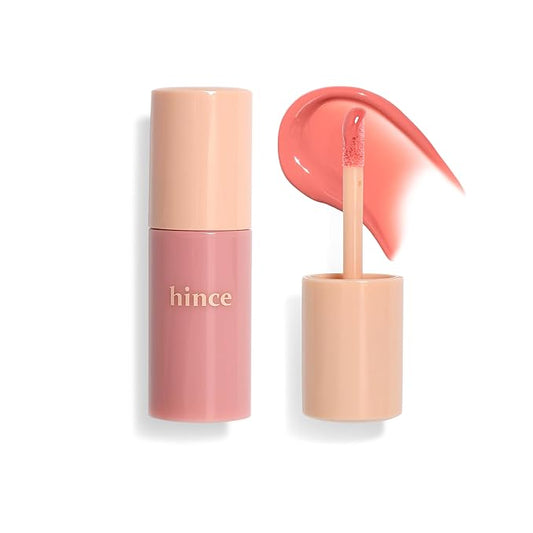 hince Dewy Liquid Cheek 6g Raw Glow Liquid Blush for Cheeks Vegan Dewy Cheek Tint Glass Skin Lightweight Liquid Blush Weightless Watercolor (SUNLIT PEACH, LC002)
