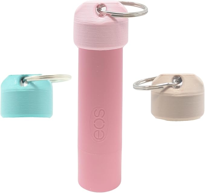 Keychain Holder EOS Lip Balm Stick (Keychain Only) - Travel Size Lip Balm Chapstick - Healing Stick - Made in USA