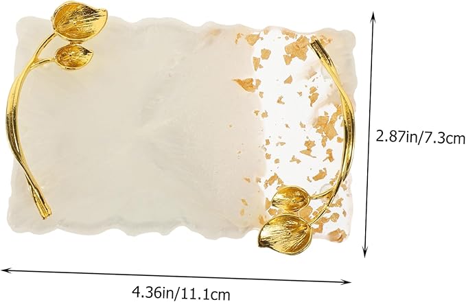 FOMIYES 2pcs Nail Palette Vintage Nail Plate White Resin