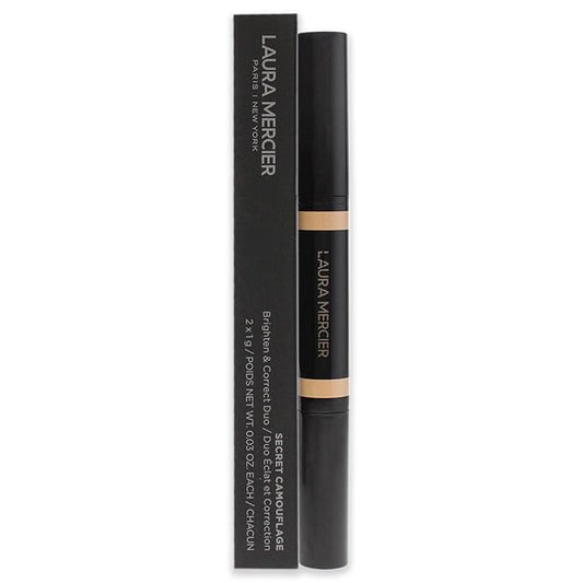 Laura Mercier Secret Camouflage Concealer Duo Stick - 1W Light with Warm Undertones Women 2 x 0.03 oz