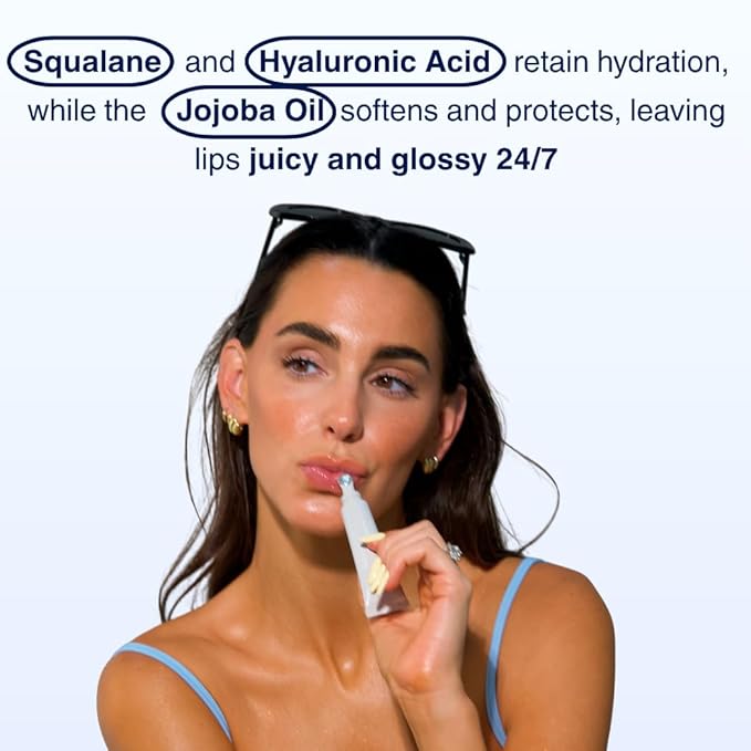 Endless Skin - Daydream - Natural Vanilla Flavor Lip Balm with Jojoba Oil, Hyaluronic Acid and Squalane - Ultra Glossy Finish that Nourishes and Hydrates Your Lips - Vegan and Paraben Free - 15ml