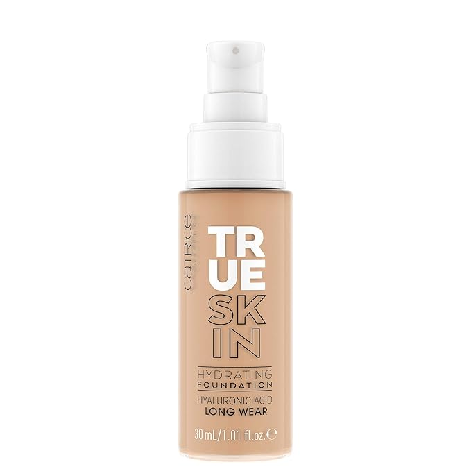 Catrice | True Skin Hydrating Foundation | Lightweight Buildable Coverage with Hyaluronic Acid and Watermelon Seed Oil | Vegan & Cruelty Free (040 | Neutral Hazel)