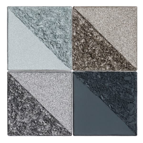 Juvia's Place Rebel Quad Grey Eyeshadow Palette - Professional Eye Makeup, Pigmented Eyeshadow Palette, Makeup Palette for Eye Color & Shine, Pressed Eyeshadow Cosmetics, Shades of 4