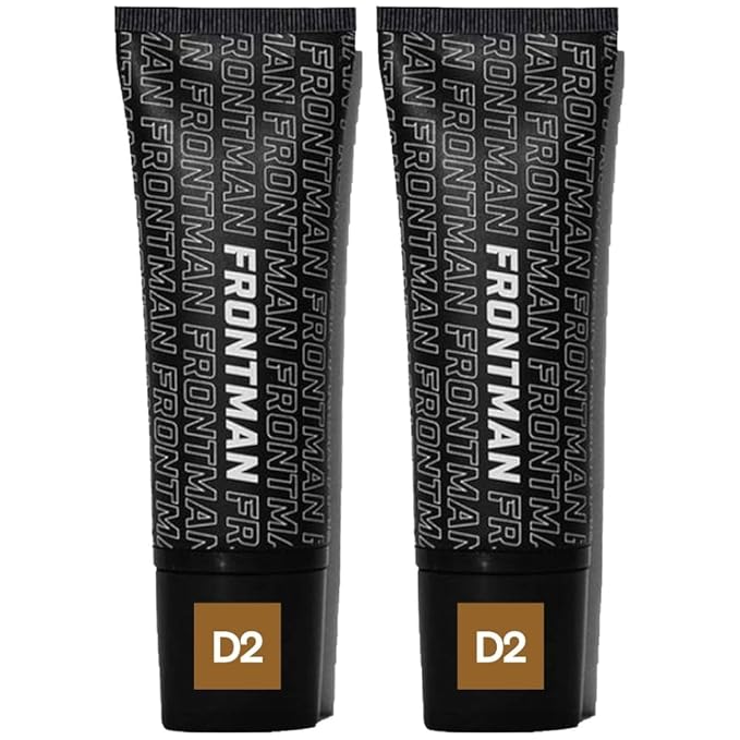 FRONTMAN Fade, Men's Acne Concealer With Salicylic Acid For Acne | For Blemishes & Dark Circles | Natural Coverage, Non-Greasy Formula, Oil-Free, Fragrance-Free | Perfect for All Skin Types | Men’s Concealer D2 Dark Shade