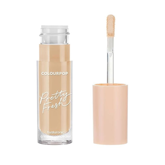 ColourPop Pretty Fresh Creamy Concealer - Full Coverage Concealer with a Natural Finish - Formulated with Hyaluronic Acid & Coconut Water for Instant Hydration - Medium - 90W (0.3 oz)