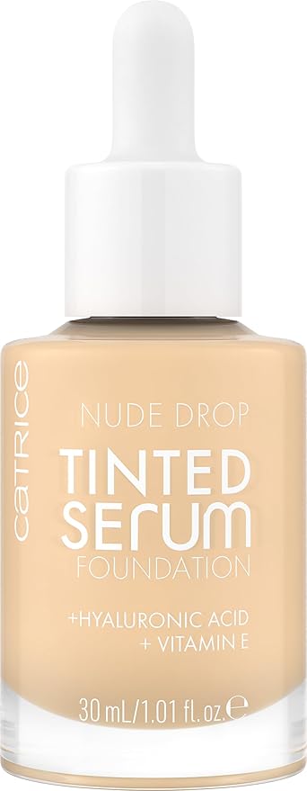 Catrice | Nude Drop Tinted Serum Foundation | Lightweight, Hydrating, Buildable Coverage | Enriched with Hyaluronic Acid & Vitamin E | Vegan & Cruelty Free (005W)