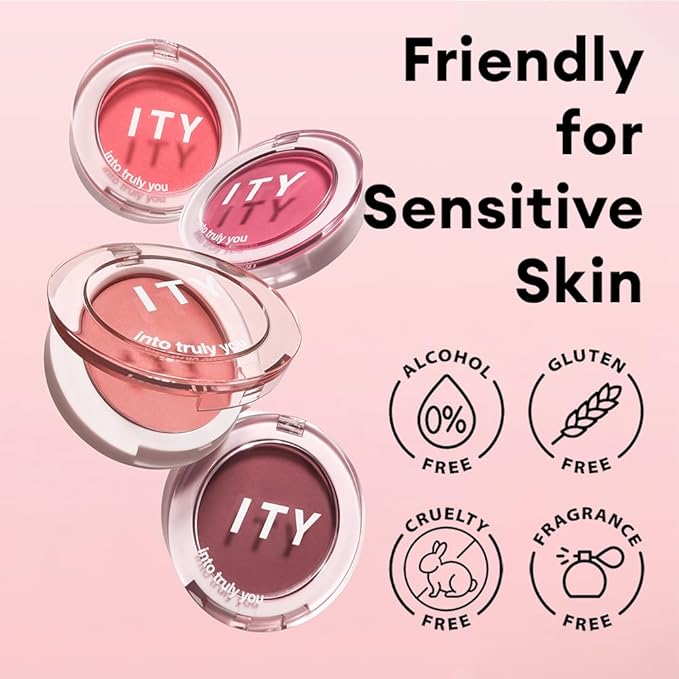 ITY Mood Blush, Blush for Cheeks Makeup,Moisturizing Creamy Blush Dual Funtions, Highly Spreadable, 0.18 oz (5.2g) in Chill Out