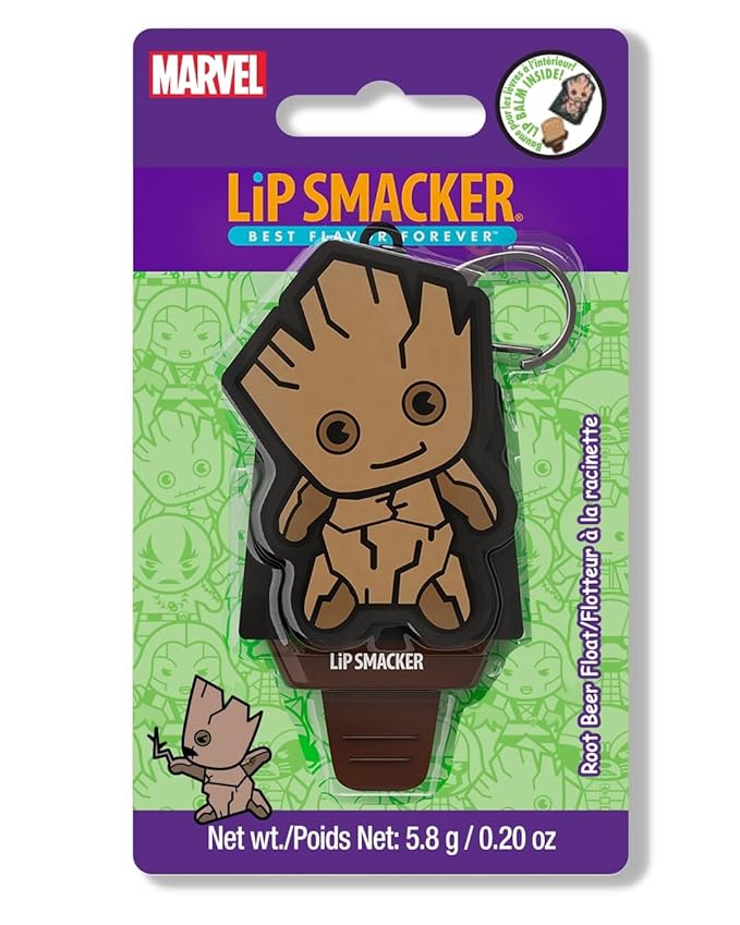Lip Smacker Marvel, Guardians of the Galaxy, keychain, lip balm for kids - Groot (keychain)