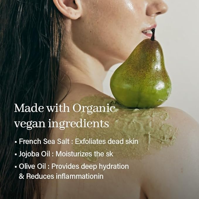 Fresh Cloud Sea Salt Body & Scalp Scrub (Green) - Exfoliant, Bump Eraser For Silky Smooth Skin, Korean Skin Care