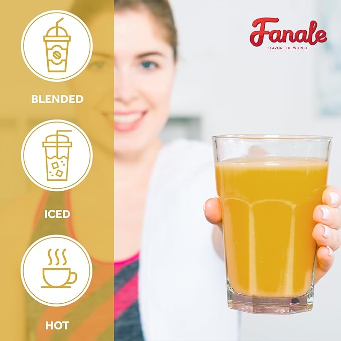 Fanale Premium Mango Bubble Tea Flavoring Powder | Perfect for Baking, Smoothies, Desserts and Drinks | Instant Flavoring Powder for Boba Milk Tea - 2.2 Pounds (Pack of 20).
