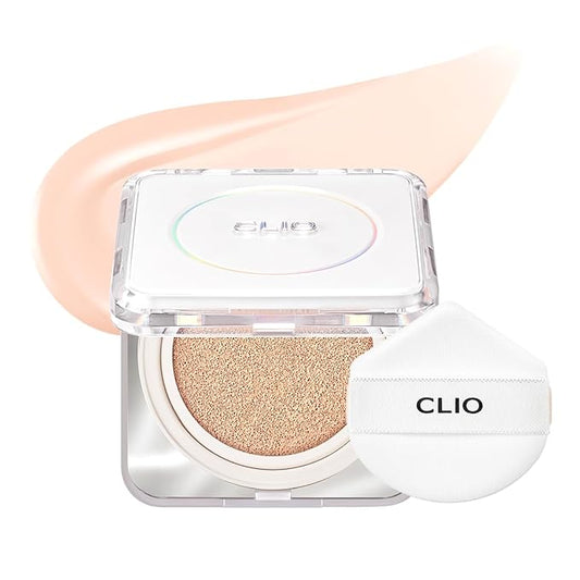 CLIO Kill Cover Founwear Cushion The Original – 20 Shades, Buildable Light to Medium Coverage, Natural Finish, Korean Makeup Foundation, Long-Lasting Skin Fit,19C LIGHT