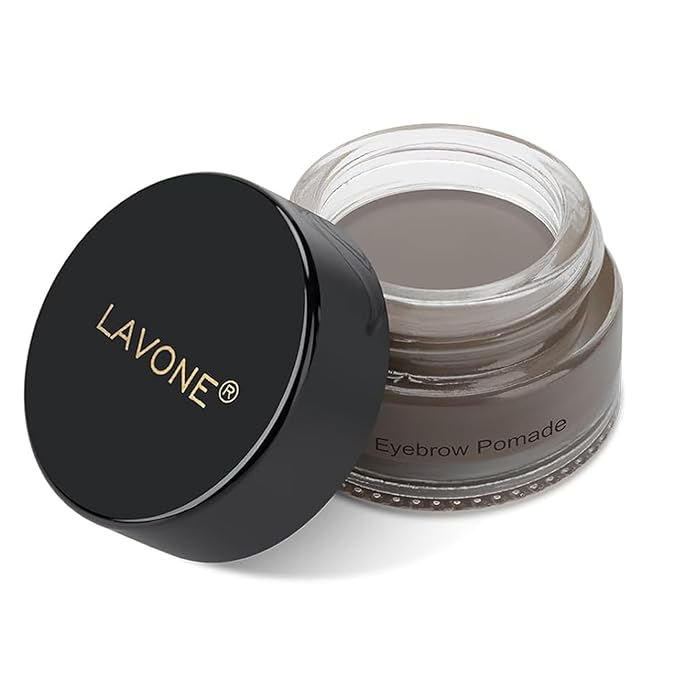 Eyebrow Pomade - Waterproof Brow Pomade for Long-lasting Results,Smudge Proof and Sweat Resistant Formula,Natural Eyebrow Makeup for All Skin Types and Tones - Gray