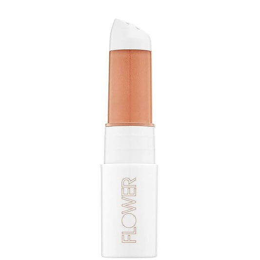 FLOWER BEAUTY By Drew Barrymore Petal Pout Lip Mask - Hydrating + Moisturizes Lips - Mango + Cocoa Butter - Lip Tint - Natural Color + Semi-Glossy Finish (Nectar)