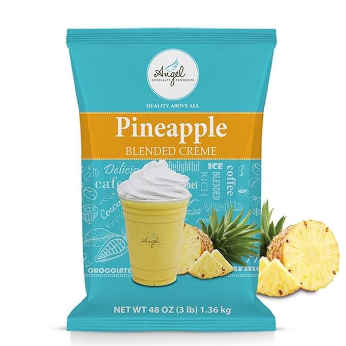Angel Specialty Products, Blended Smoothie, Frappe Powder Mix, Pineapple [3 LB] [34 Servings]